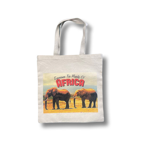 Africa Printed Cotton Tote Bag