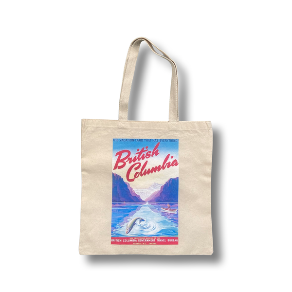 British Columbia Printed Cotton Tote Bag